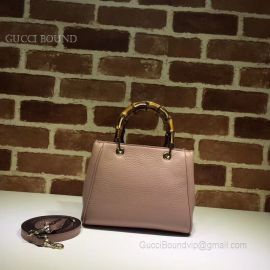 Gucci Exclusive Bamboo Shopper Mini Top Handle Bag Pink 368823