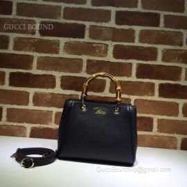 Gucci Exclusive Bamboo Shopper Mini Top Handle Bag Black 368823