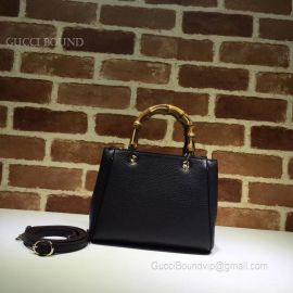 Gucci Exclusive Bamboo Shopper Mini Top Handle Bag Black 368823