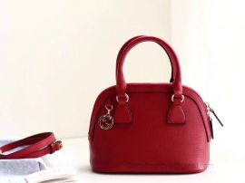 Gucci Women Bag Leather Bag Mini Dome Handbag Leather Red 449661