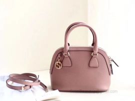 Gucci Women Bag Leather Bag Mini Dome Handbag Leather Pink 449661