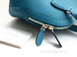 Gucci Women Bag Leather Bag Mini Dome Handbag Leather Blue 449661