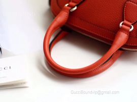 Gucci Women Bag Leather Bag Mini Red Dome Handbag Leather 449661