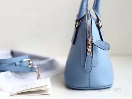 Gucci Women Bag Leather Bag Mini Blue Dome Handbag Leather 449661