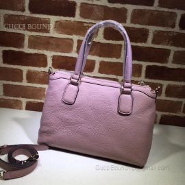 Gucci Interlocking G Leather Hand Bag Pink 308362