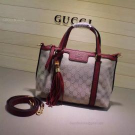 Gucci  Rania Original GG Canvas Top Handle Bag Red 353114