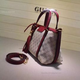 Gucci  Rania Original GG Canvas Top Handle Bag Red 353114