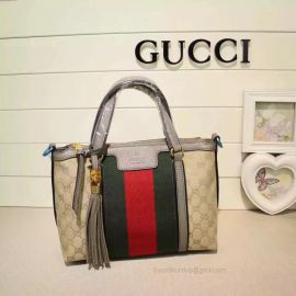 Gucci  Rania Original GG Canvas Top Handle Bag Gray 353114