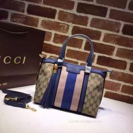 Gucci  Rania Original GG Canvas Top Handle Bag Blue 353114