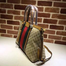 Gucci Dark Yellow Rania Top Handle Original GG Canvas Bag 309621