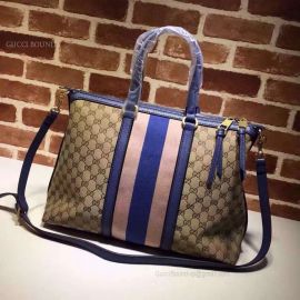 Gucci Dark Blue Rania Top Handle Original GG Canvas Bag 309621