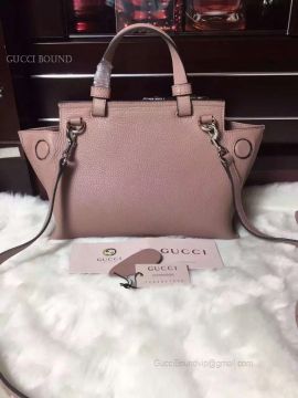 Gucci Bamboo Daily Leather Top Handle Bag Pink 370831