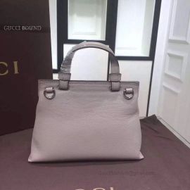 Gucci Bamboo Daily Leather Top Handle Bag Pearl 370831