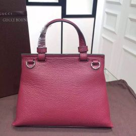 Gucci Bamboo Daily Leather Top Handle Bag Light Purple 370831