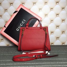 Gucci GG Marmont Leather Top Handle Mini Bag Red 442622