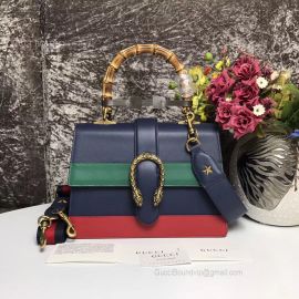 Gucci Dionysus Medium Top Handle Bag Dark Blue 448075