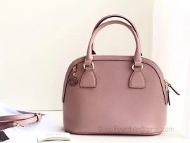 Gucci Women Bag Leather Bag Medium Dome Handbag Leather Pink 449662