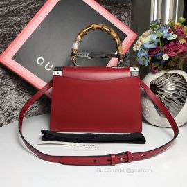 Gucci Lilith Leather Top Handle Bag Red 453751