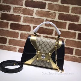 Gucci Osiride Small GG Top Handle Bag Yellow 497996