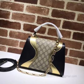 Gucci Osiride Small GG Top Handle Bag Yellow 497996