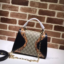 Gucci Osiride Small GG Top Handle Bag Orange 497996