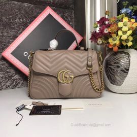 Gucci GG Marmont Small Top Handle Bag Nude 498110