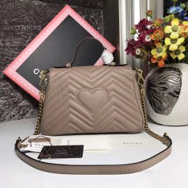 Gucci GG Marmont Small Top Handle Bag Nude 498110