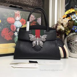 Gucci Totem Medium Top Handle Bag Black 505344