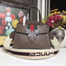 Gucci Totem Medium Top Handle Bag Brown 505344