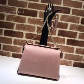 Gucci GG Leather Top Handle Bag Pink 510302
