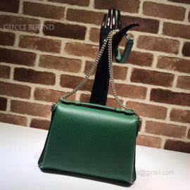 Gucci GG Leather Top Handle Bag Green 510302