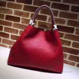 Gucci Soho Leather Hobo Bag Dark Red 282308