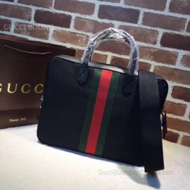 Gucci Web GG Supreme Briefcase Black 387102