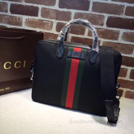 Gucci Web GG Supreme Briefcase Black 387102