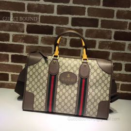 Gucci Courrier Soft GG Supreme Duffle Bag Brown 459311