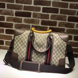 Gucci Courrier Soft GG Supreme Duffle Bag Brown 459311