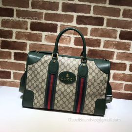 Gucci Courrier Soft GG Supreme Duffle Bag Green 459311