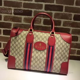 Gucci Courrier Soft GG Supreme Duffle Bag Red 459311