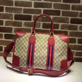 Gucci Courrier Soft GG Supreme Duffle Bag Red 459311