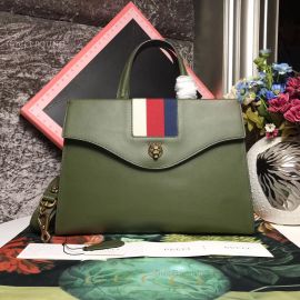 Gucci Web GG Marmont Small Top Handle Bag Green 476470