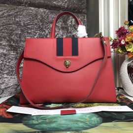 Gucci Web GG Marmont Small Top Handle Bag Red 476470