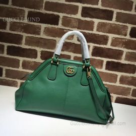 Gucci ReBelle Medium Top Handle Bag Dark Green 516459