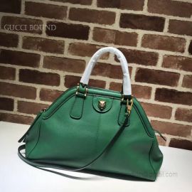 Gucci ReBelle Medium Top Handle Bag Dark Green 516459