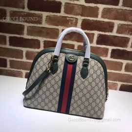 Gucci Ophidia GG Medium Top Handle Bag Green 524533