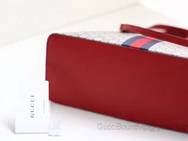 Gucci Ophidia GG Medium Top Handle Bag Red 524533