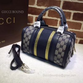 Gucci Vintage Web Original GG Boston Bag Black 269876