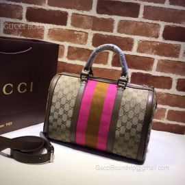 Gucci Vintage Web Original GG Boston Bag Lavender 247205