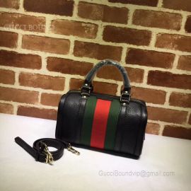 Gucci Vintage Web Original GG Boston Bag Dark Green And Red 269876