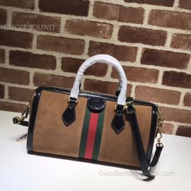 Gucci Ophidia Medium Top Handle Bag Brown 524532