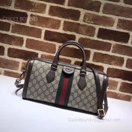 Gucci Ophidia GG Medium Top Handle Bag Gray 524532